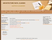 Tablet Screenshot of guptasacademy.com